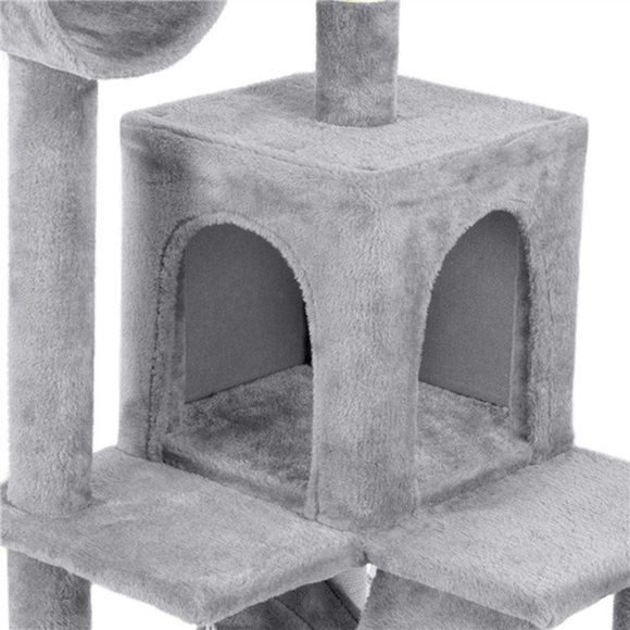 51" Cat Tree Bed Furniture Kitten Pet Play House - Picture 6 of 8